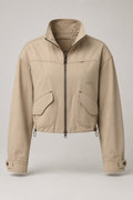 Sand Cropped Utility Jacket