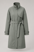 Sage Belted Utility Trench Coat